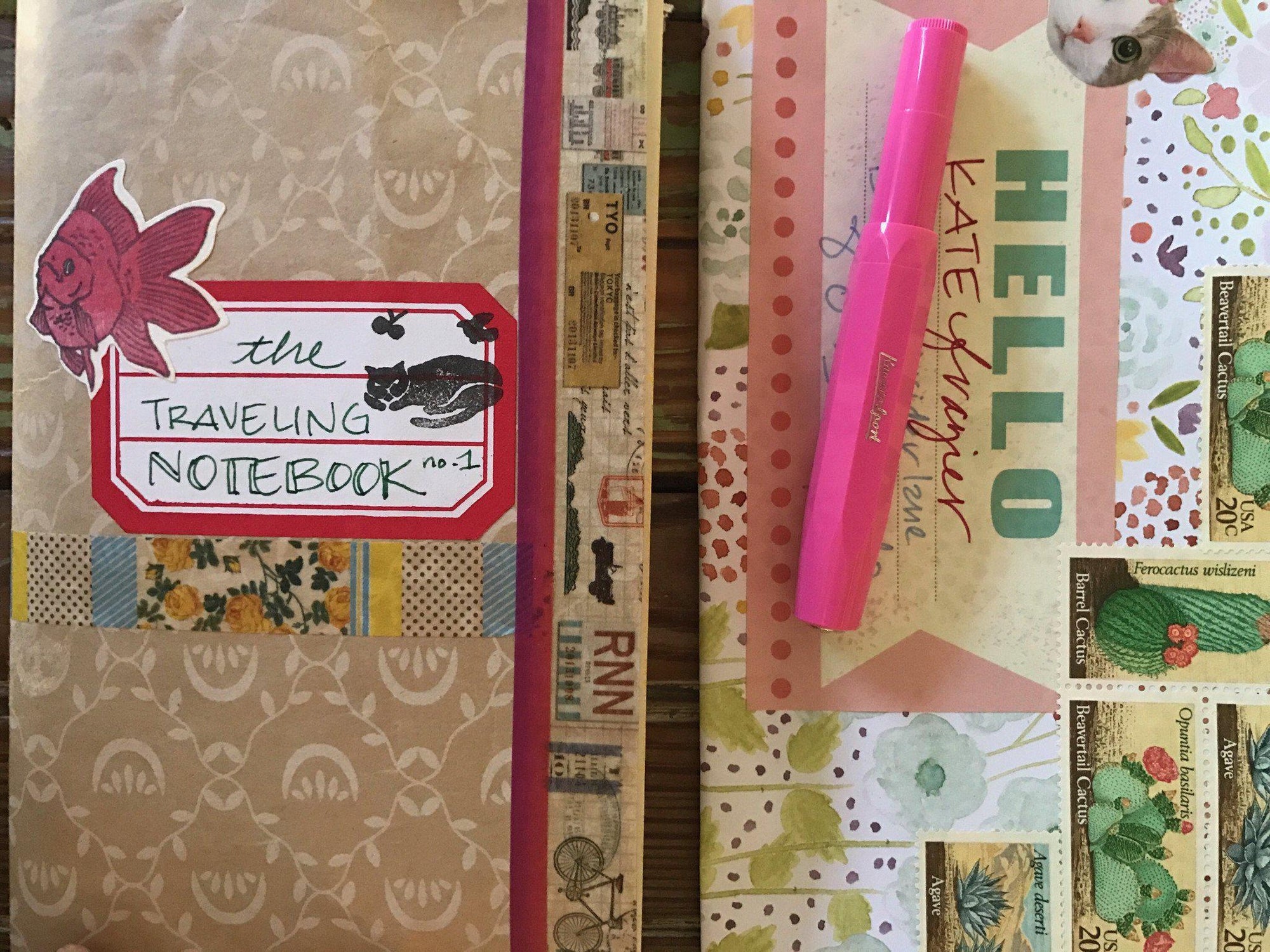 National Letter Writing Month Inspiration #2: What to Put in Your Snail Mail Traveling Notebook