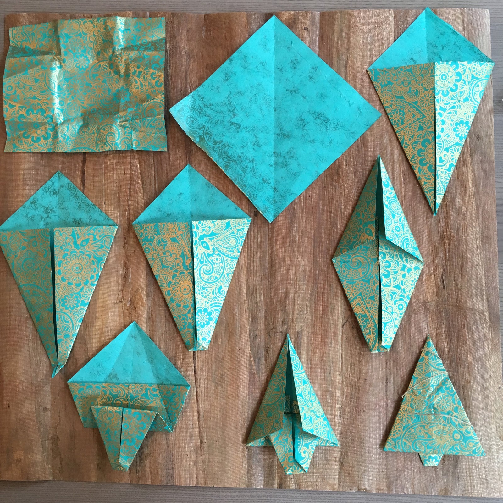 Note Tree Origami Origami Tree Pattern