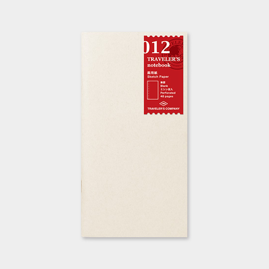 012 TRAVELER Notebook Regular - Refill - Sketch Notebook