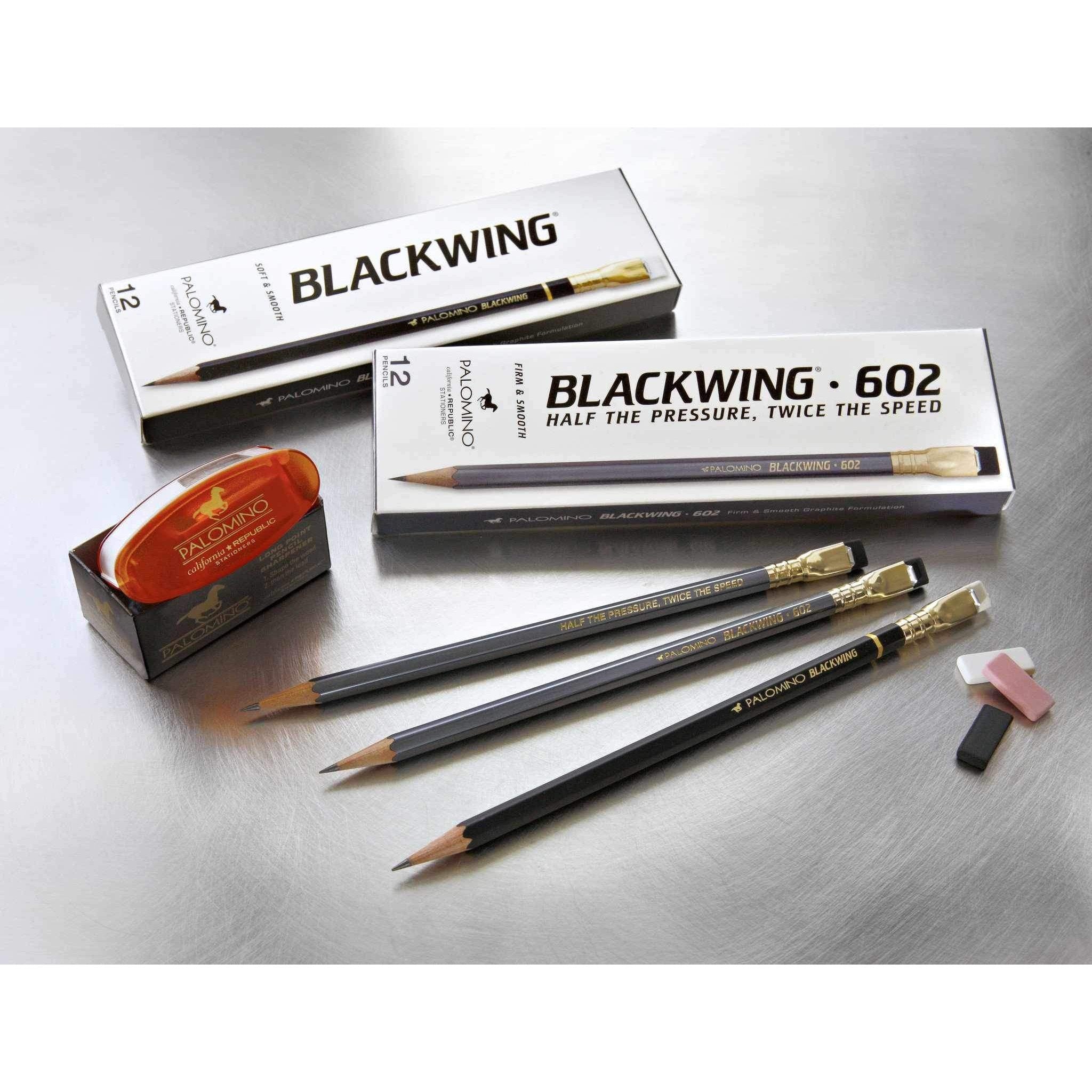 PALOMINO BLACKWING Pencil Popular Set(Original 602 Pearl Eraser Sharpener)